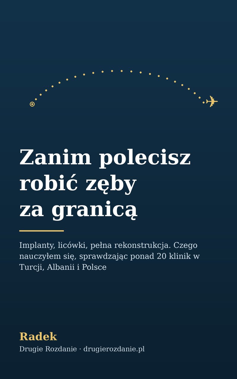 Okładka ebooka Zanim polecisz robić zęby za granicą